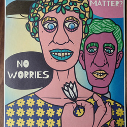 【NO WORRIES】  アート ポスター A4 A3 インテリア デザイン レトロ 6枚目の画像