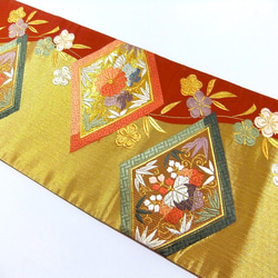 [(16)1934] 日式圖案80cm/花卉圖案/掛毯、桌布等/日式/腰帶重製 第4張的照片