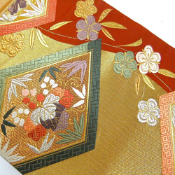 [(16)1934] 日式圖案80cm/花卉圖案/掛毯、桌布等/日式/腰帶重製 第5張的照片