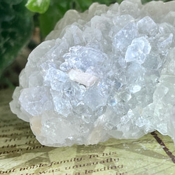 天使の水晶✨　スチルバイト共生　アポフィライト　ラフストーン　原石　クラスター 7枚目の画像
