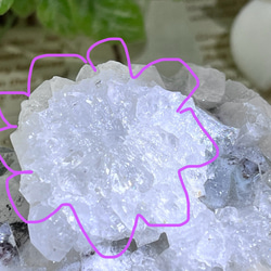 天使の水晶✨　スチルバイト共生　アポフィライト　ラフストーン　原石　クラスター 3枚目の画像