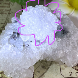 天使の水晶✨　スチルバイト共生　アポフィライト　ラフストーン　原石　クラスター 2枚目の画像