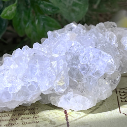 天使の水晶✨　スチルバイト共生　アポフィライト　ラフストーン　原石　クラスター 8枚目の画像