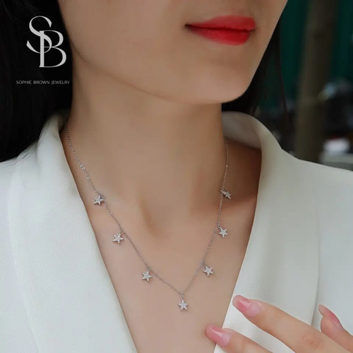 スター 星 モアッサナイト キラキラ S925 ラグジュアリー ゴージャス