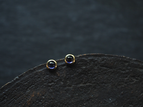 iolite brass pierce (reiu) 3枚目の画像