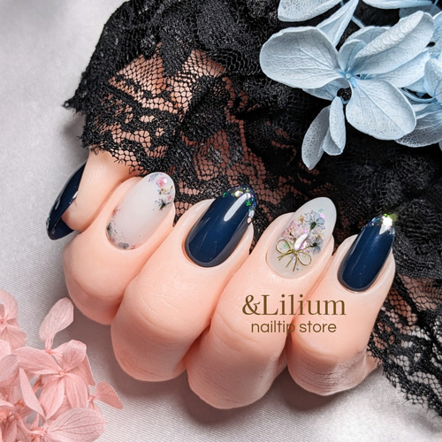 花ネイルチップ ed989d6cdd133800d9bd81d6d649b6