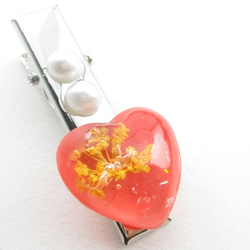 この高揚感はおさえられないけれど、ハーデストクォーツは熱いままでいてっ♪<創作ヘアクリップ>HC061 3枚目の画像