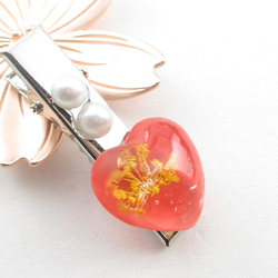 この高揚感はおさえられないけれど、ハーデストクォーツは熱いままでいてっ♪<創作ヘアクリップ>HC061 1枚目の画像