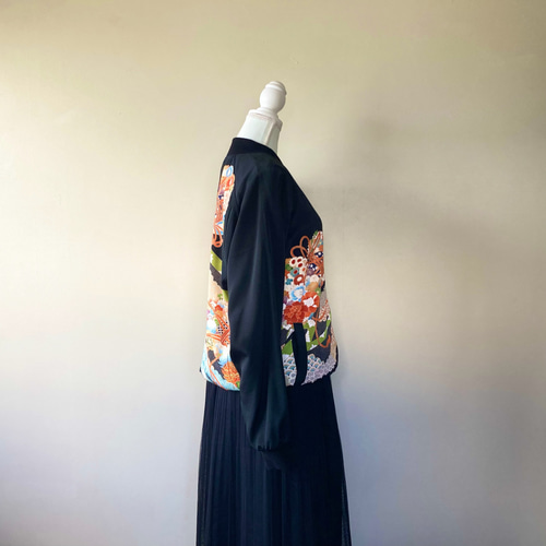 黒留袖から,XL,1点物,スカジャン,父の日ギフト,おしゃれなパパに