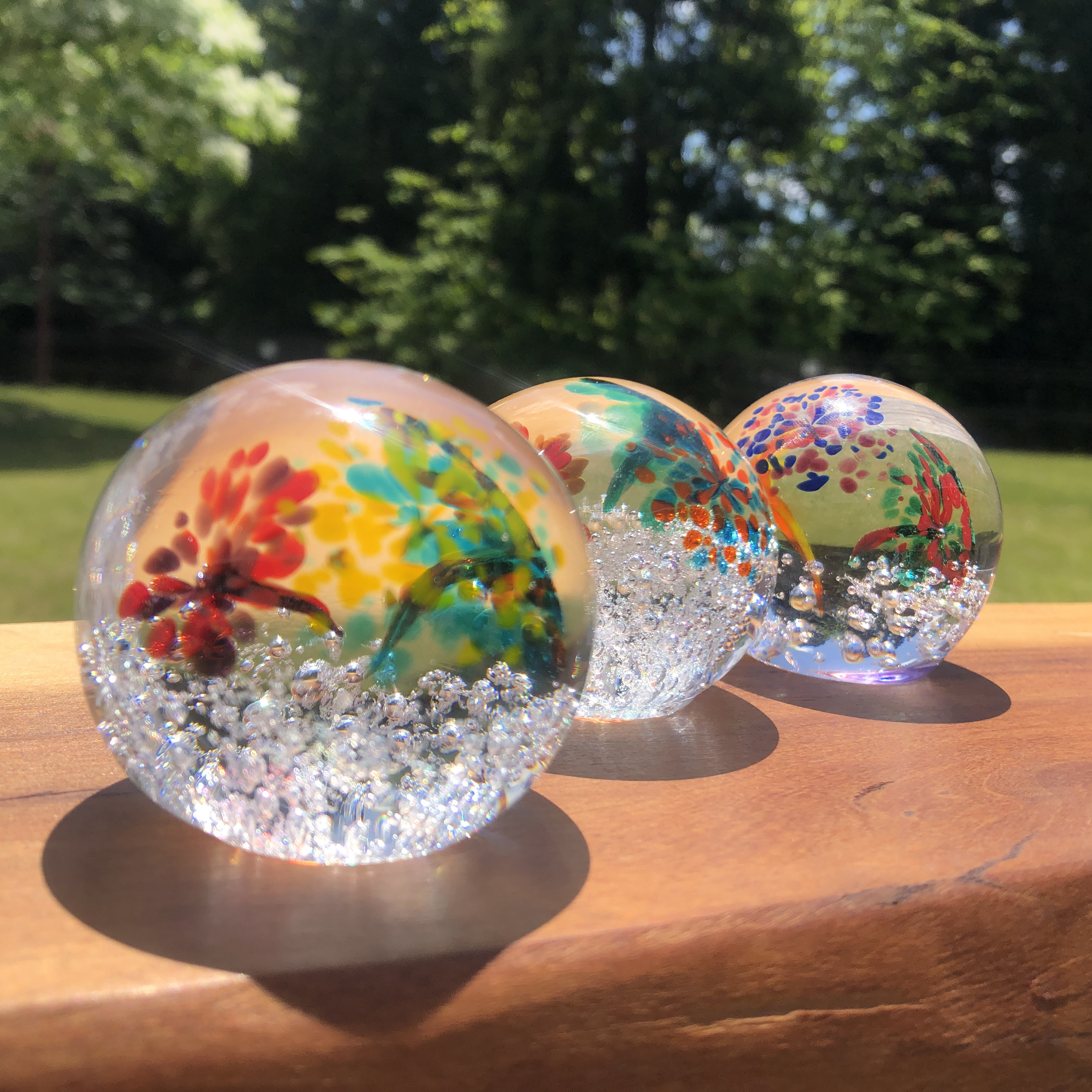 超人気新品 作家物　ガラス花器とペーパーウェイト 工芸品