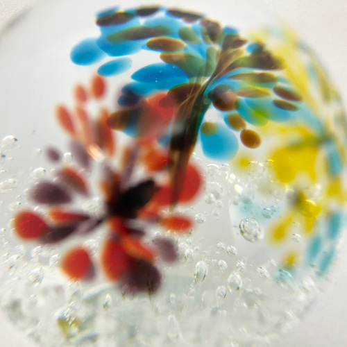 花火のペーパーウエイト【A】 夏 ガラス 置物 立体・オブジェ 花火のペーパーウエイト【A】 夏 ガラス 置物 立体・オブジェ