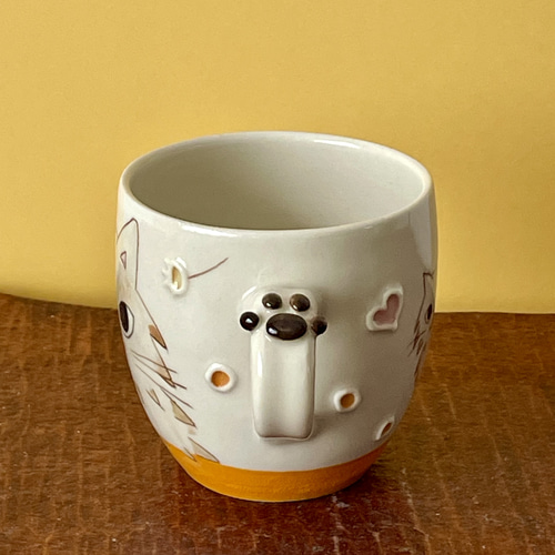 國延 昇 猫コーヒーカップ＆ソーサー 紙箱