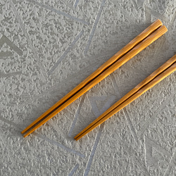 子ども用　箸　榧（カヤ）　手作り　2膳セット 3枚目の画像
