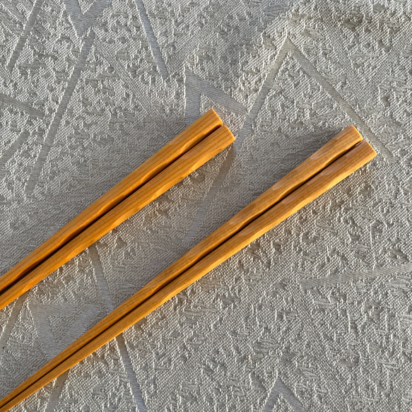 子ども用　箸　榧（カヤ）　手作り　2膳セット 2枚目の画像