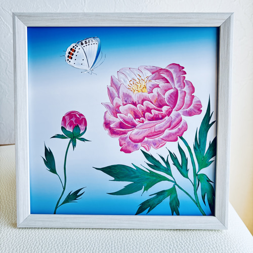 縁頭、鉄地に蝶に芍薬図 縁頭、鉄地に蝶に芍薬図 縁頭、鉄地に蝶に芍薬図 縁頭、鉄地に蝶に芍薬