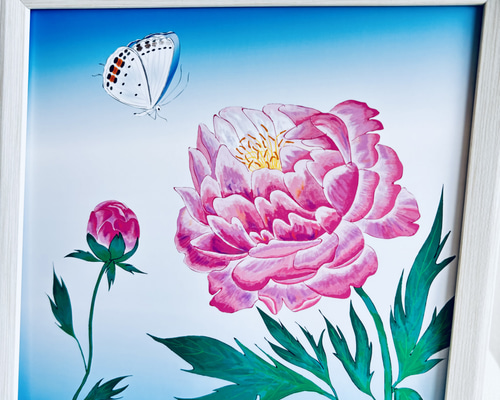 縁頭、鉄地に蝶に芍薬図 縁頭、鉄地に蝶に芍薬図 縁頭、鉄地に蝶に芍薬図 Tsuba Gallery #6