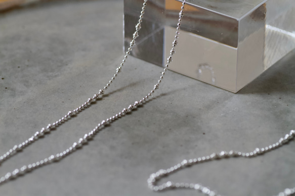 vintage silver925 ボールビーズネックレス