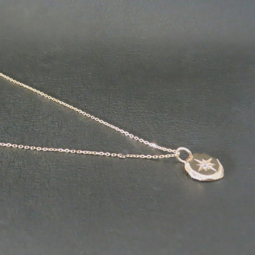 太陽ネックレス K10YG イエローゴールド 【刻印無料】 太陽 サン