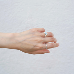 野餐：星星淡水珍珠和石榴石/磷灰石戒指（一種尺寸最適合） 第6張的照片