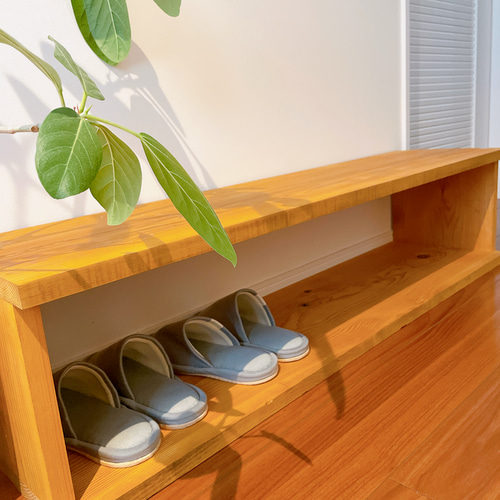 送料無料‼︎ 無垢材 ローボード 棚 棚・シェルフ・ラック