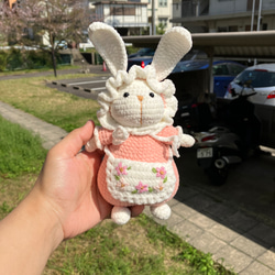 くまちゃんキーホルダーあみぐるみ編みものバッグチャーム飾り