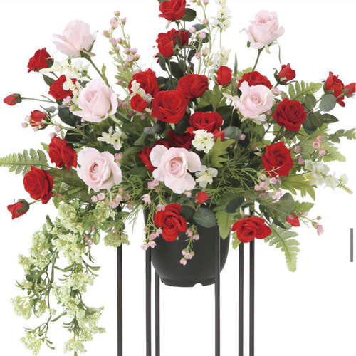 光触媒　人工観葉植物　フェイクグリーン　スカーレットローズスタンド1.0m 光触媒 人工観葉植物 フェイクグリーン スカーレットローズスタンド1.0