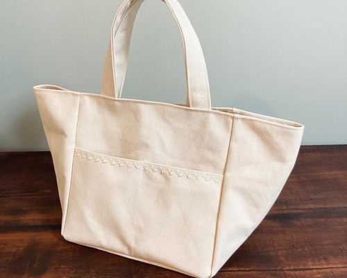 帆布とレースのMトート トートバッグ BANRI BOUTIQUE 通販 17660649