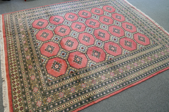 247×203cm【パキスタン手織り絨毯】 1枚目の画像