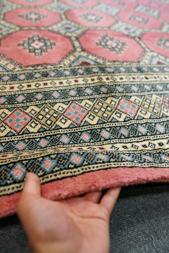 247×203cm【パキスタン手織り絨毯】 9枚目の画像