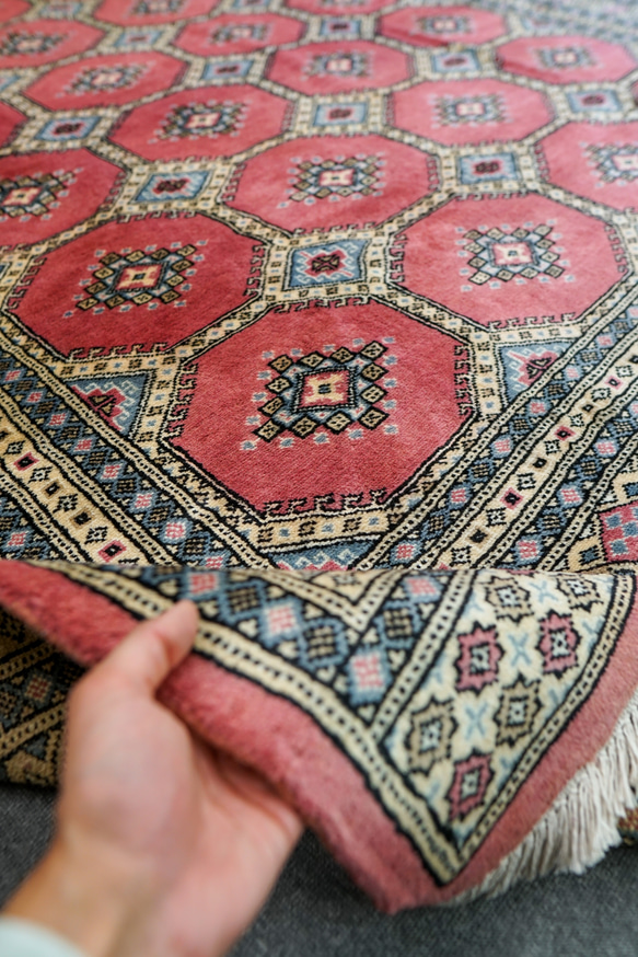 247×203cm【パキスタン手織り絨毯】 3枚目の画像