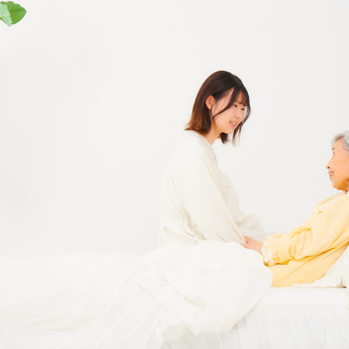 ブルー フロシュカエアリーウェア上下セット 介護服 在宅介護