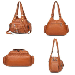 本革のハンドバッグ ショルダーバッグ 2way 女性のための柔らかい本革のハンドバッグ,良質,有名なデザイナーブランド 4枚目の画像