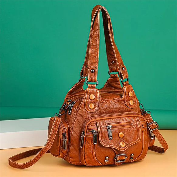 本革のハンドバッグ ショルダーバッグ 2way 女性のための柔らかい本革のハンドバッグ,良質,有名なデザイナーブランド 1枚目の画像