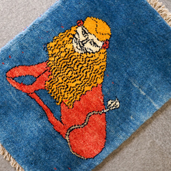 60×40cm【手織り 絨毯 ペルシャ ギャッベ】アマレ族 ギャベ 6枚目の画像