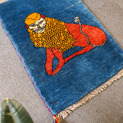 60×40cm【手織り 絨毯 ペルシャ ギャッベ】アマレ族 ギャベ 2枚目の画像