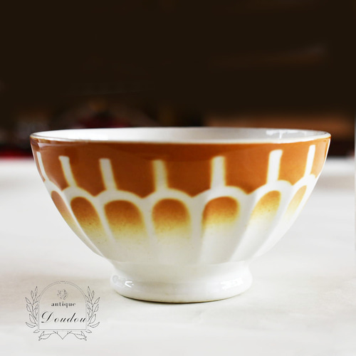 ヴィンテージ フランス LUNE VILLE カフェオレボウル アンティーク