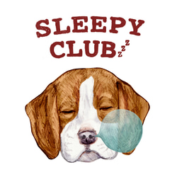 Originalスマホケース「SLEEPY CLUB_ビーグル犬」 2枚目の画像