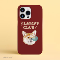 Originalスマホケース「SLEEPY CLUB_柴犬」 1枚目の画像