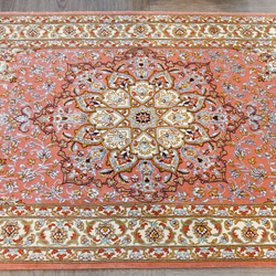 130×83cm【ペルシャ手織り絨毯 イスファハン産 　証明書付 】 5枚目の画像