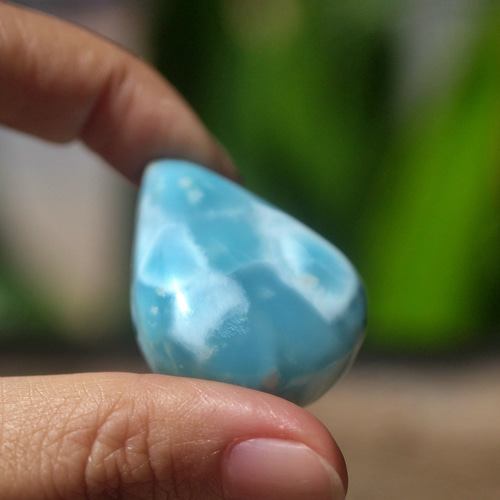 水玉 高品質☆ラリマー ルース s1247 天然石 Funky garuda 天然石＊ラ