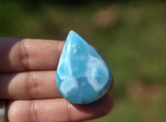 ラリマー／ルース 水玉 高品質☆ラリマー ルース s1247 天然石 Funky garuda stone