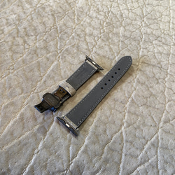 アップルウォッチベルト / エレファント・グレー・手縫い（For 38/40/41mm）時計バンド 5枚目の画像