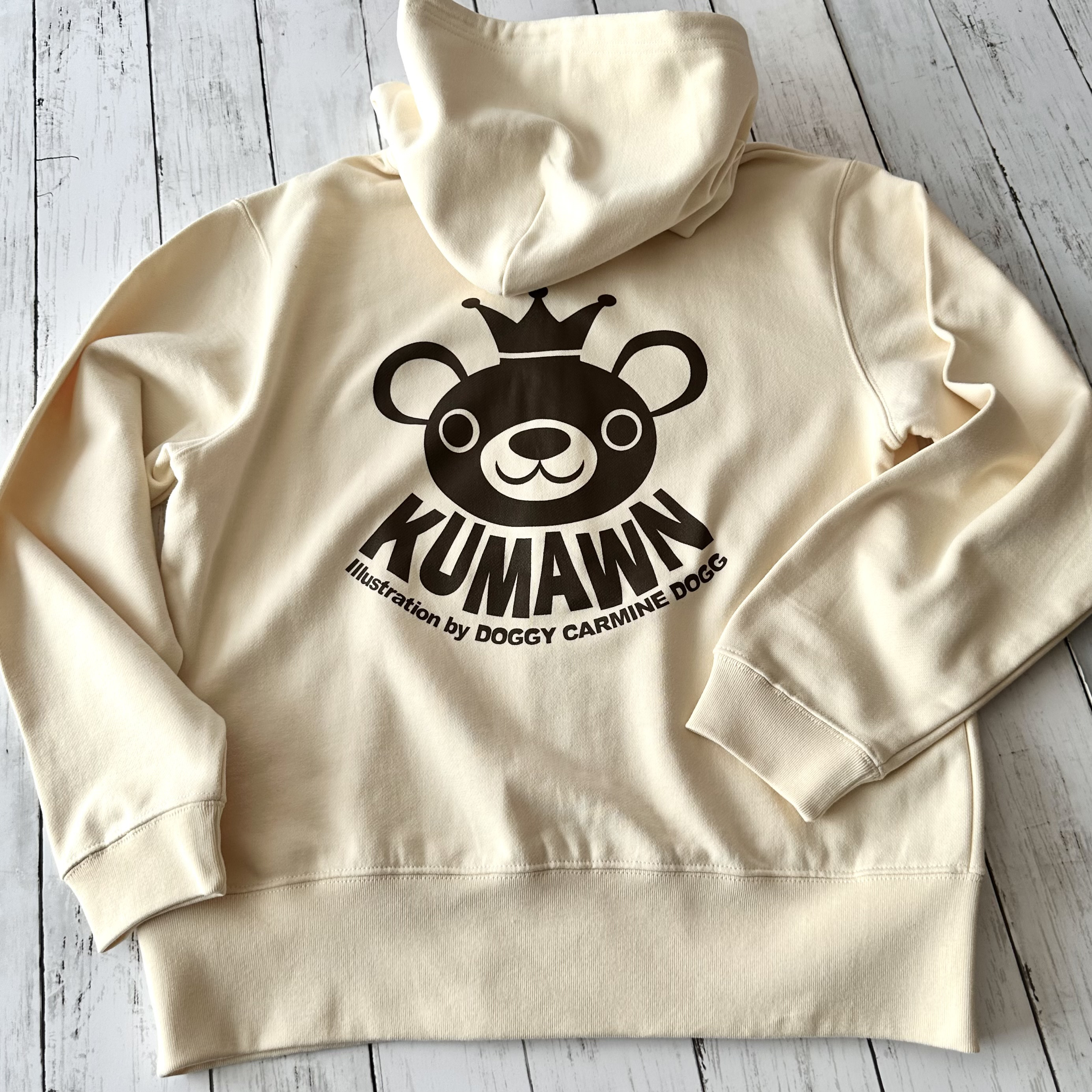 『KUMAWN / クマウン』さっと羽織れて便利！ジップアップパーカー・hoodie フーディ