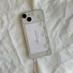 花柄 iPhone 17 ケース クリア フラワー スマホショルダー 花 17Pro Air 16 16e 15 17枚目の画像