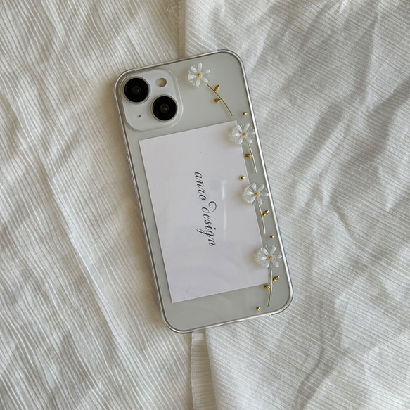 花柄 iPhone 17 ケース クリア フラワー スマホショルダー 花 17Pro Air 16 16e 15 17枚目の画像