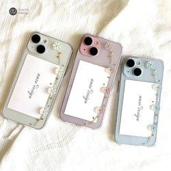 花柄 iPhoneケース クリア フラワー スマホショルダー iPhone16