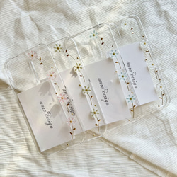 花柄 iPhone 17 ケース クリア フラワー スマホショルダー 花 17Pro Air 16 16e 15 11枚目の画像