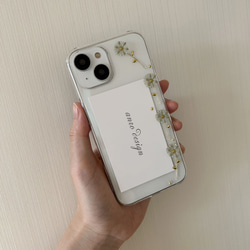 花柄 iPhone 17 ケース クリア フラワー スマホショルダー 花 17Pro Air 16 16e 15 16枚目の画像