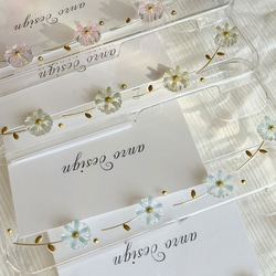 花柄 iPhone 17 ケース クリア フラワー スマホショルダー 花 17Pro Air 16 16e 15 12枚目の画像