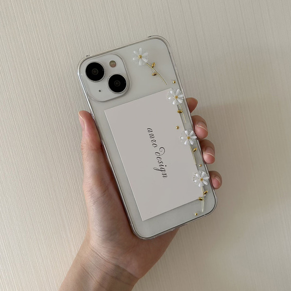 花柄 iPhone 17 ケース クリア フラワー スマホショルダー 花 17Pro Air 16 16e 15 13枚目の画像